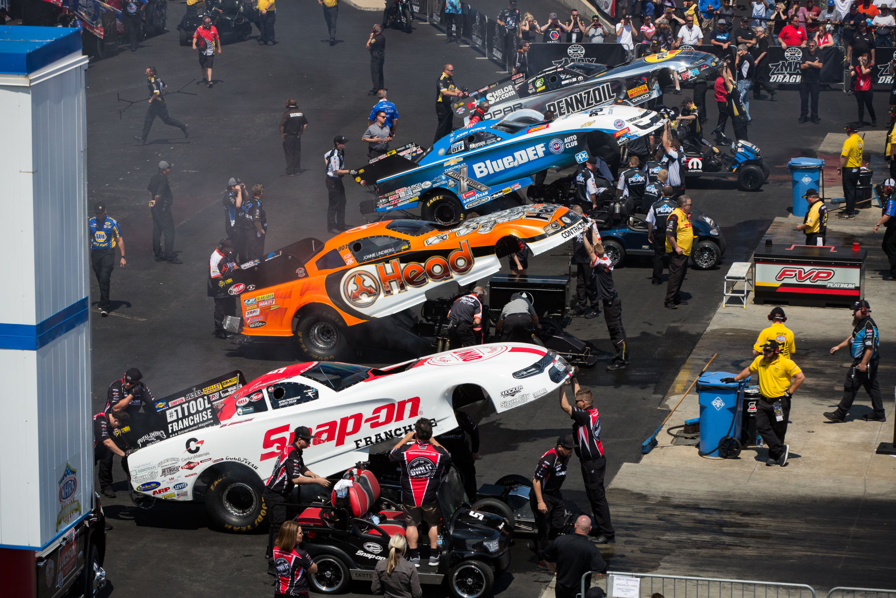 Sunday final eliminations of the NGK Spark Plugs NHRA 4-Wide Nationals